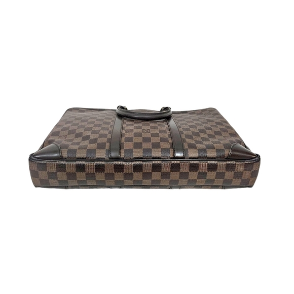 Louis Vuitton Damier Ebene Porte-Documents Voyage Leather Briefcase Hand… - Picture 8 of 16